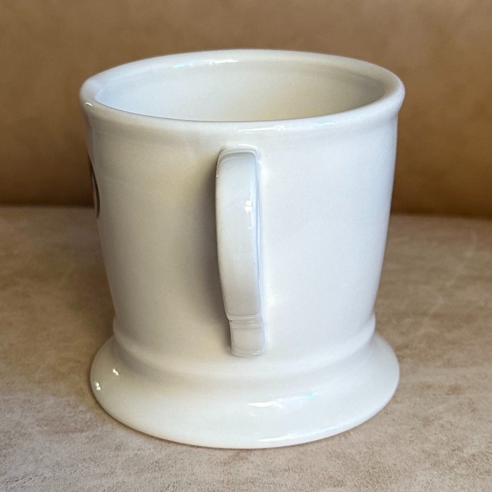 Anthropologie Monogram Initial Letter "P" Coffee Mug White/Black 16 oz. … - Picture 2 of 8